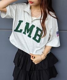 SpRay | 【2WAY/トレンドストリート】ロゴ貼付ハーフZIPトップス(Tシャツ/カットソー)