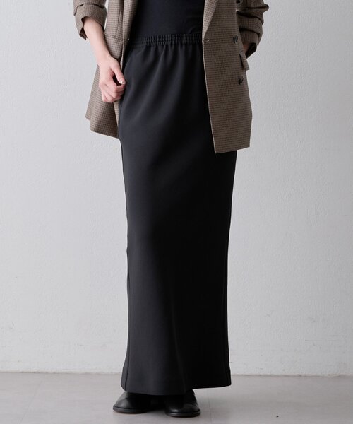 Drawing Numbers(ドローイング ナンバーズ)の「【Drawing Numbers】ダブルクロスバイアスセミタイトスカート(スカート・レディース・ブラック/ブラウン/アイボリー・38)」の2枚目の写真