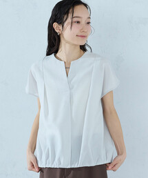 COMME CA ISM（コムサイズム）の「ノースリーブ タックブラウス（シャツ/ブラウス）」