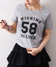 ドットナンバリングショートスリーブTシャツ