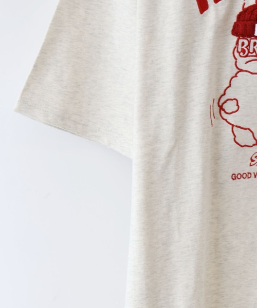 SpRay（スプレイ）の「【大人可愛い/ワンポイント】うさぎ刺繍 Ｔシャツ（Tシャツ/カットソー・レディース・アイボリー/オートミール/スミクロ・FREE）」の13枚目の写真