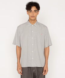 DANTON(�_���g��)��Men's Cotton Poplin Work Shirt Plaid(�V���c/�u���E�X)