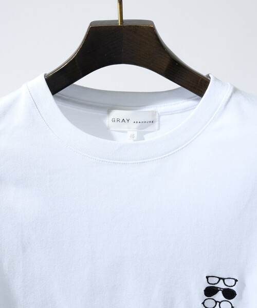 ABAHOUSE GRAY(アバハウスグレイ)の「【アイコン刺繍】ボックスシルエット Tシャツ(Tシャツ/カットソー・メンズ・ホワイト/グレイッシュベージュ/チャコールグレー/ブルー/グリーン・48/46)」の12枚目の写真