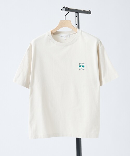 ABAHOUSE GRAY（アバハウスグレイ）の「【アイコン刺繍】ボックスシルエット Tシャツ（Tシャツ/カットソー・メンズ・ホワイト/グレイッシュベージュ/チャコールグレー/ブルー/グリーン・48/46）」の12枚目の写真