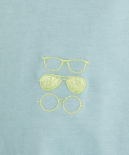 ABAHOUSE GRAY（アバハウスグレイ）の「【アイコン刺繍】ボックスシルエット Tシャツ（Tシャツ/カットソー・メンズ・ホワイト/グレイッシュベージュ/チャコールグレー/ブルー/グリーン・48/46）」の10枚目の写真