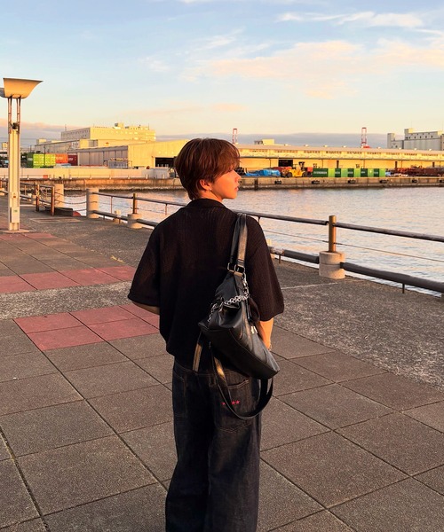 EMMA CLOTHES(エマクローズ)の「short sleeved skipper knit / 半袖スキッパーニット《後藤ファン/daichi別注カラー》(ポロシャツ・メンズ・チャコール/グリーン/ブラック/ブラウン系1/ホワイト系1・L/M)」の16枚目の写真