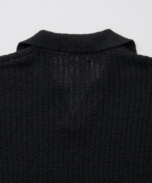 EMMA CLOTHES(エマクローズ)の「short sleeved skipper knit / 半袖スキッパーニット《後藤ファン/daichi別注カラー》(ポロシャツ・メンズ・チャコール/グリーン/ブラック/ブラウン系1/ホワイト系1・L/M)」の9枚目の写真
