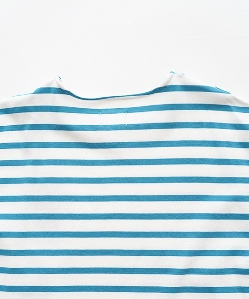 オローネ(オローネ)の「サブリナボーダーTシャツ(Tシャツ/カットソー・レディース・ブルー系その他/グレー系その他/レッド系その他/ベージュ系その他・FREE)」の8枚目の写真