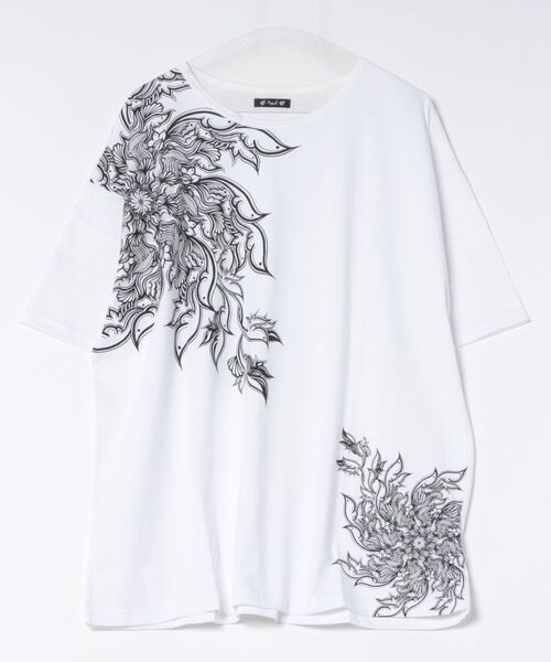 チャイハネ(チャイハネ)の「【チャイハネ】VORRUK サウィドメンズTシャツ(Tシャツ/カットソー・メンズ・ホワイト/ブルー/ブラック・FREE)」の2枚目の写真