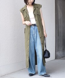 SHIPS Colors:〈接触冷感・UVカット・透湿〉ファンクション シャツ ワンピース◇