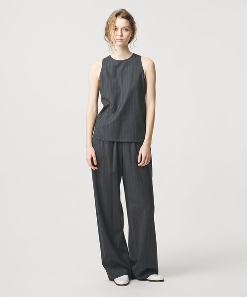 LOEFF(ロエフ)の「<LOEFF>トロピカルウール ハーレム パンツ ピンストライプ(その他パンツ・レディース・ダークグレー・1/0)」の3枚目の写真