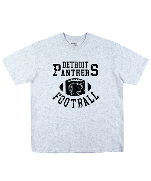 NAVYTEAM（ネイビーチーム）の「PANTHERS FOOTBALL 半袖Tシャツ(7色)（Tシャツ/カットソー・レディース・ブラック/ネイビー/ブラック×グレー/ホワイト×グリーン/イエロー×グレー/ホワイト×ネイビー/ホワイト×ブラック・SMALL/MEDIUM/LARGE/X-LARGE）」の6枚目の写真