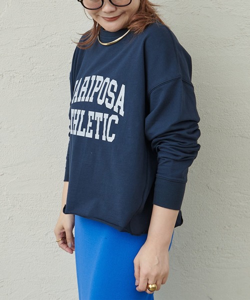 PUAL CE CIN(ピュアルセシン)の「【WEB限定カラーあり】インレイショートプルオーバー(Tシャツ/カットソー・レディース・モカ/ベージュ/ネイビー/ブラウン/オートミール・FREE)」の20枚目の写真