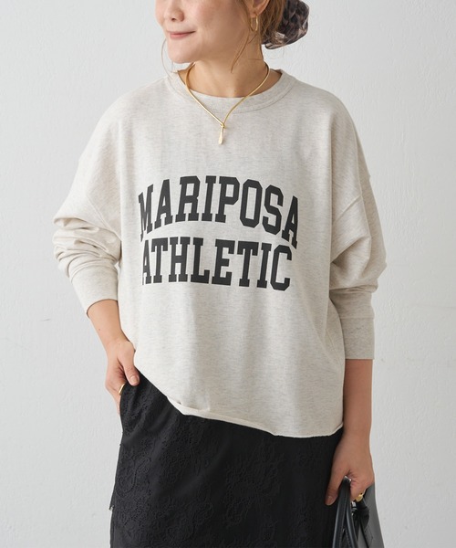 PUAL CE CIN(ピュアルセシン)の「【WEB限定カラーあり】インレイショートプルオーバー(Tシャツ/カットソー・レディース・モカ/ベージュ/ネイビー/ブラウン/オートミール・FREE)」の6枚目の写真