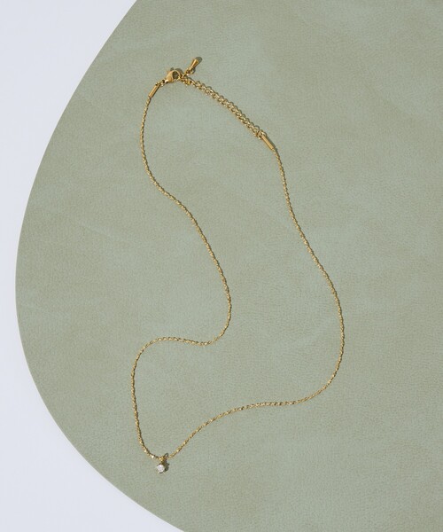 collex（コレックス）の「【dignif】【金属アレルギー対応】ネックレス Petit Glass Point（ネックレス・レディース・シルバー/ゴールド・フリー）」の2枚目の写真