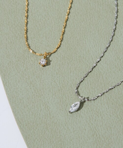 collex（コレックス）の「【dignif】【金属アレルギー対応】ネックレス Petit Glass Point（ネックレス・レディース・シルバー/ゴールド・フリー）」の3枚目の写真