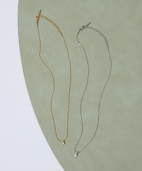 collex（コレックス）の「【dignif】【金属アレルギー対応】ネックレス Petit Glass Point（ネックレス・レディース・シルバー/ゴールド・フリー）」の4枚目の写真