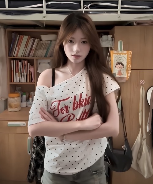 center i(センターアイ)の「ドットロゴワンショルダーTシャツ(Tシャツ/カットソー・レディース・ホワイト・FREE)」の5枚目の写真