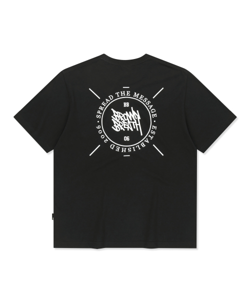 BROWNBREATH(ブラウンブレス)の「STAMP TAG TEE - BLACK(Tシャツ/カットソー・レディース・その他・SMALL/X-LARGE/LARGE/MEDIUM)」の1枚目の写真