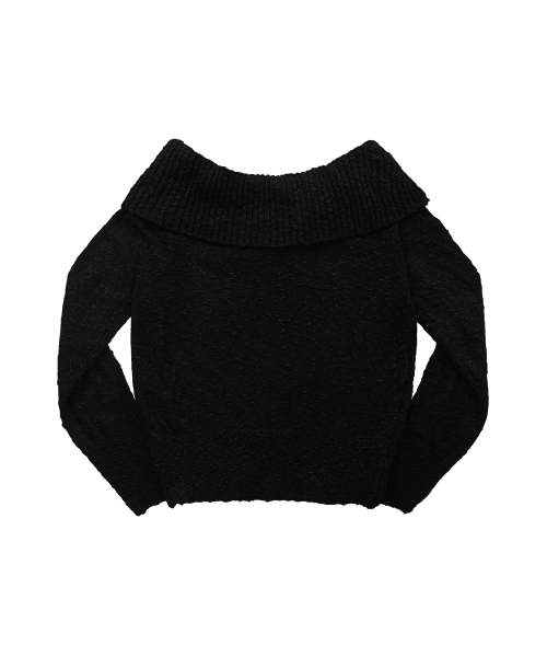 ASON(アズオン)の「KIRA OFF-SHOULDER KNIT / BLACK(ニット/セーター・レディース・その他・FREE)」の3枚目の写真