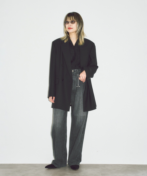 CITYSHOP(シティーショップ)の「FRINGE シャツ(シャツ/ブラウス・レディース・ホワイト/ブラック・FREE)」の6枚目の写真