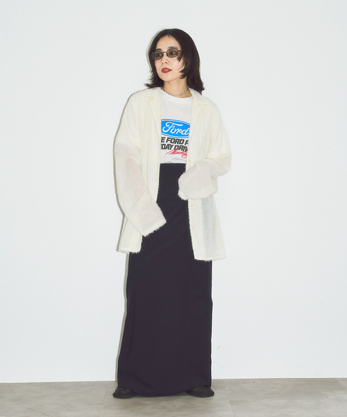 CITYSHOP(シティーショップ)の「FRINGE シャツ(シャツ/ブラウス・レディース・ホワイト/ブラック・FREE)」の9枚目の写真