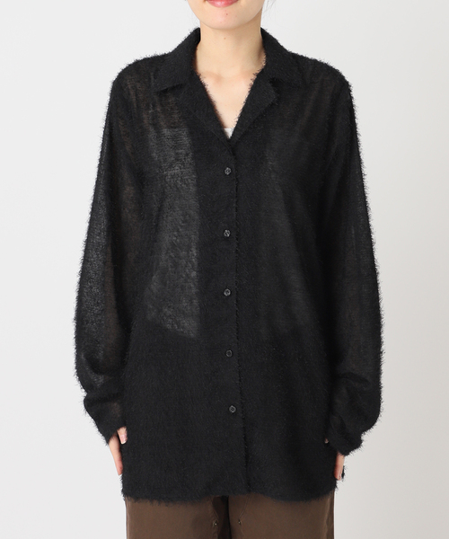 CITYSHOP(シティーショップ)の「FRINGE シャツ(シャツ/ブラウス・レディース・ホワイト/ブラック・FREE)」の20枚目の写真