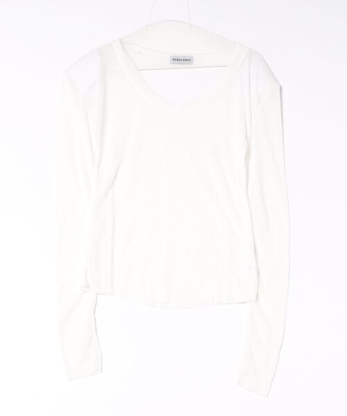 REBALANCE（リバランス）の「長袖Vネックシャツ（シャツ/ブラウス・レディース・C/B/A/D/F/E・SMALL/MEDIUM/LARGE）」の16枚目の写真
