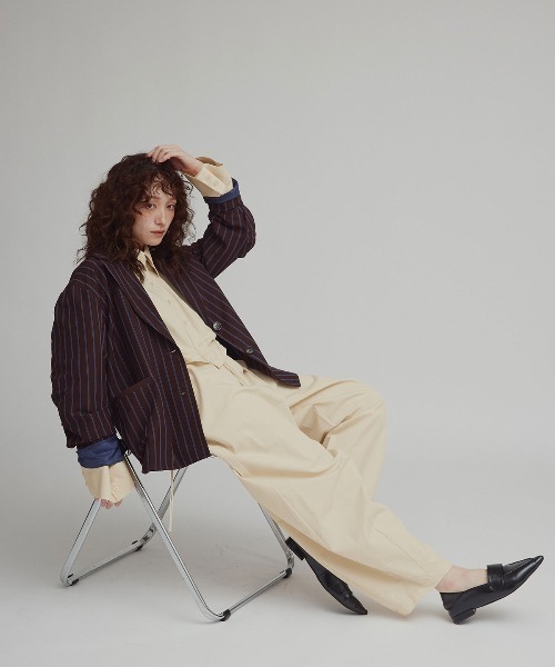 W:Huku(フーク)の「【W:Huku / スムースタッチコットン】シャーリング ブラウス / Smooth Touch Cotton Shirring Blouse(シャツ/ブラウス・レディース・ブラック/スカイブルー/ベージュ系その他/オフホワイト・FREE)」の22枚目の写真