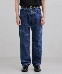 BRANDED（ブランデッド）の「51028 KURABO INDIGO MARBLE JEANS [WIDE STRAIGHT]（デニムパンツ）」