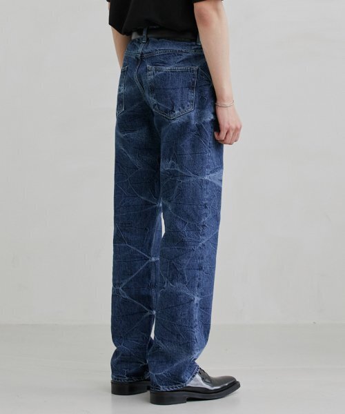 BRANDED（ブランデッド）の「51028 KURABO INDIGO MARBLE JEANS [WIDE STRAIGHT]（デニムパンツ・メンズ・その他・34/30）」の3枚目の写真
