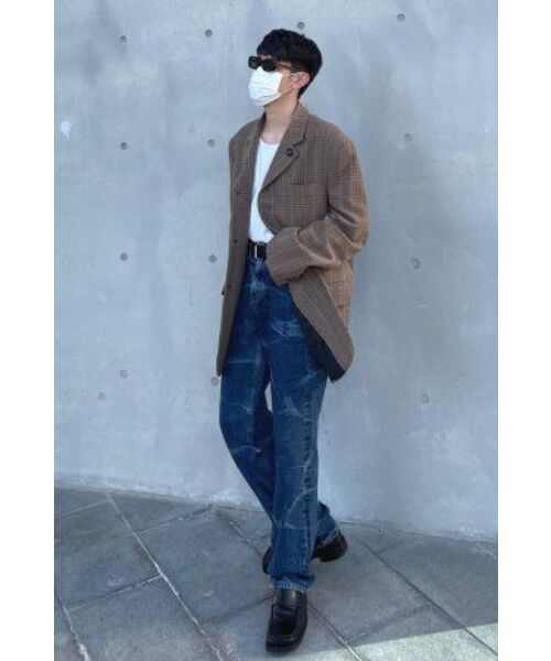 BRANDED（ブランデッド）の「51028 KURABO INDIGO MARBLE JEANS [WIDE STRAIGHT]（デニムパンツ・メンズ・その他・34/30）」の9枚目の写真