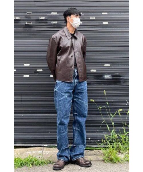 BRANDED（ブランデッド）の「51028 KURABO INDIGO MARBLE JEANS [WIDE STRAIGHT]（デニムパンツ・メンズ・その他・34/30）」の10枚目の写真