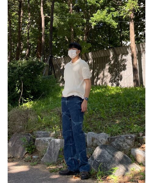 BRANDED（ブランデッド）の「51028 KURABO INDIGO MARBLE JEANS [WIDE STRAIGHT]（デニムパンツ・メンズ・その他・34/30）」の13枚目の写真