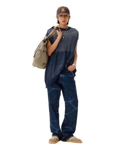 BRANDED（ブランデッド）の「51028 KURABO INDIGO MARBLE JEANS [WIDE STRAIGHT]（デニムパンツ・メンズ・その他・34/30）」の14枚目の写真