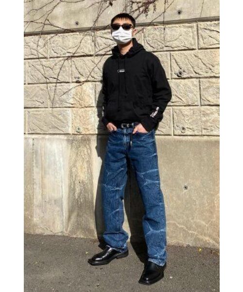 BRANDED（ブランデッド）の「51028 KURABO INDIGO MARBLE JEANS [WIDE STRAIGHT]（デニムパンツ・メンズ・その他・34/30）」の15枚目の写真
