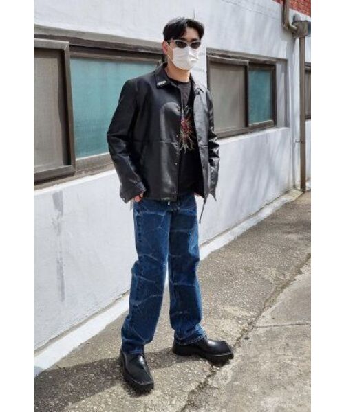 BRANDED（ブランデッド）の「51028 KURABO INDIGO MARBLE JEANS [WIDE STRAIGHT]（デニムパンツ・メンズ・その他・34/30）」の20枚目の写真