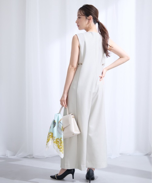 COHINA(コヒナ)の「フロントジップオールインワン 【低身長・小柄女性】(つなぎ/オールインワン・レディース・ベージュ/ネイビー/ライトベージュ・SHORT/REGULAR)」の22枚目の写真
