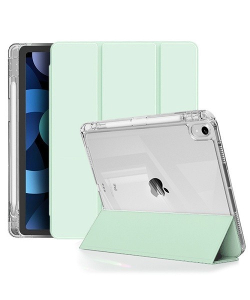 Fun & Daily（ファンアンドデイリー）の「F&D : クリアバックiPadケース  第11/10世代（2025/2022）/ iPad mini6 / mini7（PC・タブレットケース・レディース・ネイビー/ブラック/グレー/グリーン・B/A）」の3枚目の写真