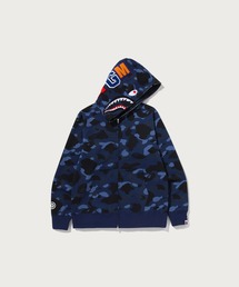 COLOR CAMO SHARK FULL ZIP HOODIE