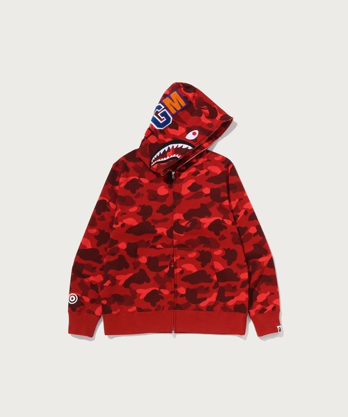 A BATHING APE(アベイシングエイプ)の「COLOR CAMO SHARK FULL ZIP HOODIE(パーカー・メンズ・ブラック/パープル/ネイビー/レッド・MEDIUM/XX-LARGE/SMALL/XXX-LARGE/LARGE/X-LARGE)」の4枚目の写真
