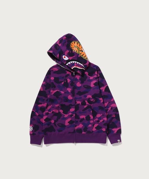 A BATHING APE(アベイシングエイプ)の「COLOR CAMO SHARK FULL ZIP HOODIE(パーカー・メンズ・ブラック/パープル/ネイビー/レッド・MEDIUM/XX-LARGE/SMALL/XXX-LARGE/LARGE/X-LARGE)」の7枚目の写真