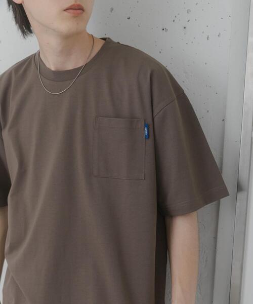 SENSE OF PLACE by URBAN RESEARCH（センスオブプレイスバイアーバンリサーチ）の「『UR TECH ひやサラクール』リラックスポケットTシャツ（Tシャツ/カットソー・メンズ・イエロー/ブラウン/ブラック/ホワイト・MEDIUM/LARGE）」の4枚目の写真
