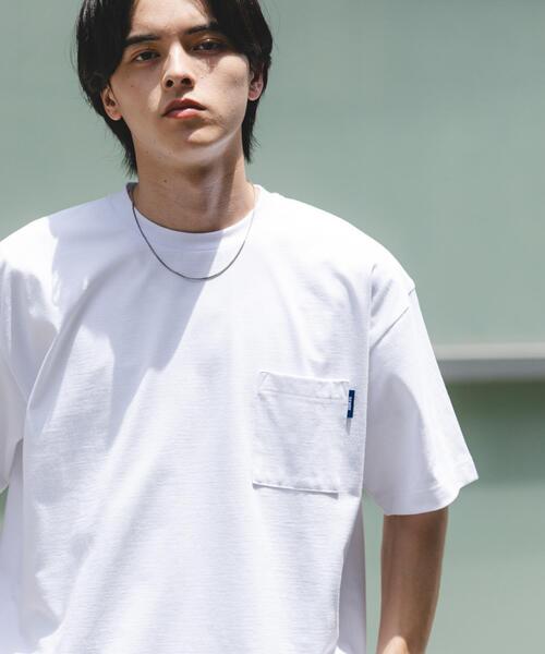 SENSE OF PLACE by URBAN RESEARCH（センスオブプレイスバイアーバンリサーチ）の「『UR TECH ひやサラクール』リラックスポケットTシャツ（Tシャツ/カットソー・メンズ・イエロー/ブラウン/ブラック/ホワイト・MEDIUM/LARGE）」の2枚目の写真