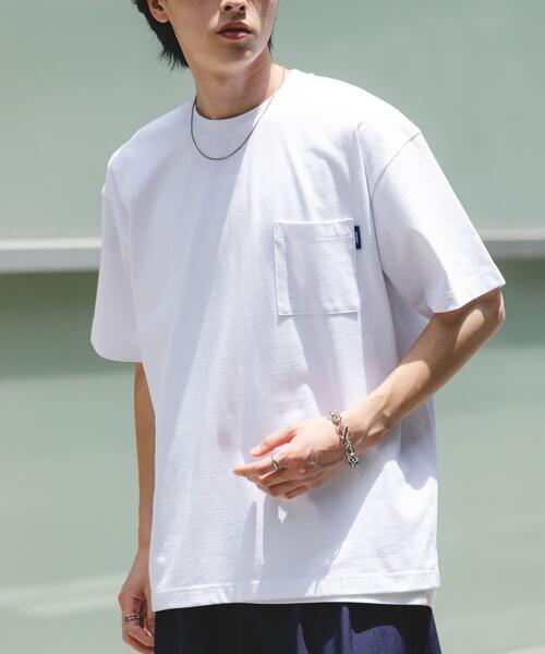 SENSE OF PLACE by URBAN RESEARCH（センスオブプレイスバイアーバンリサーチ）の「『UR TECH ひやサラクール』リラックスポケットTシャツ（Tシャツ/カットソー・メンズ・イエロー/ブラウン/ブラック/ホワイト・MEDIUM/LARGE）」の6枚目の写真