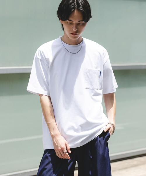 SENSE OF PLACE by URBAN RESEARCH（センスオブプレイスバイアーバンリサーチ）の「『UR TECH ひやサラクール』リラックスポケットTシャツ（Tシャツ/カットソー・メンズ・イエロー/ブラウン/ブラック/ホワイト・MEDIUM/LARGE）」の7枚目の写真