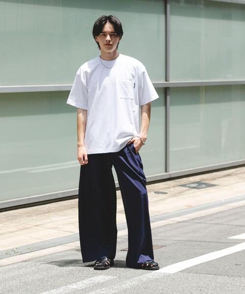 SENSE OF PLACE by URBAN RESEARCH（センスオブプレイスバイアーバンリサーチ）の「『UR TECH ひやサラクール』リラックスポケットTシャツ（Tシャツ/カットソー・メンズ・イエロー/ブラウン/ブラック/ホワイト・MEDIUM/LARGE）」の9枚目の写真