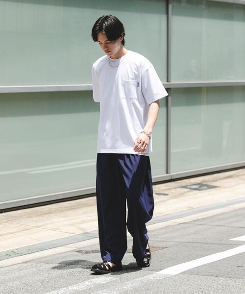 SENSE OF PLACE by URBAN RESEARCH（センスオブプレイスバイアーバンリサーチ）の「『UR TECH ひやサラクール』リラックスポケットTシャツ（Tシャツ/カットソー・メンズ・イエロー/ブラウン/ブラック/ホワイト・MEDIUM/LARGE）」の10枚目の写真