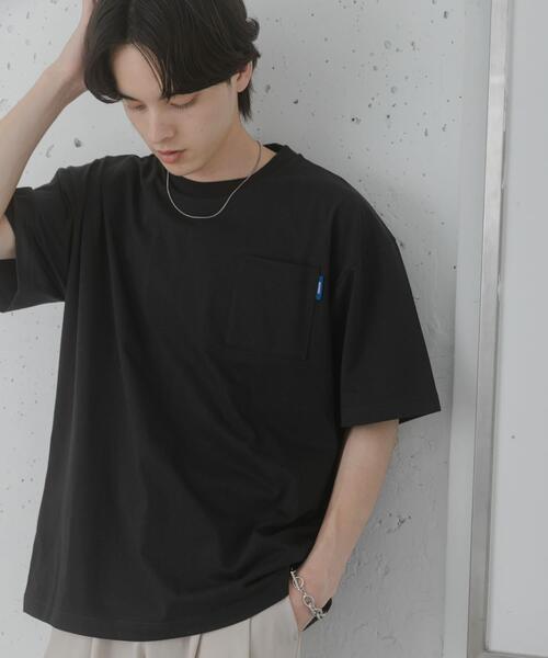 SENSE OF PLACE by URBAN RESEARCH（センスオブプレイスバイアーバンリサーチ）の「『UR TECH ひやサラクール』リラックスポケットTシャツ（Tシャツ/カットソー・メンズ・イエロー/ブラウン/ブラック/ホワイト・MEDIUM/LARGE）」の19枚目の写真