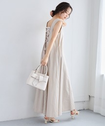 mysty woman | バックレースアップAラインワンピース 1046898(ワンピース)
